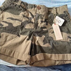Sanctuary Camouflage Cargo Shorts
